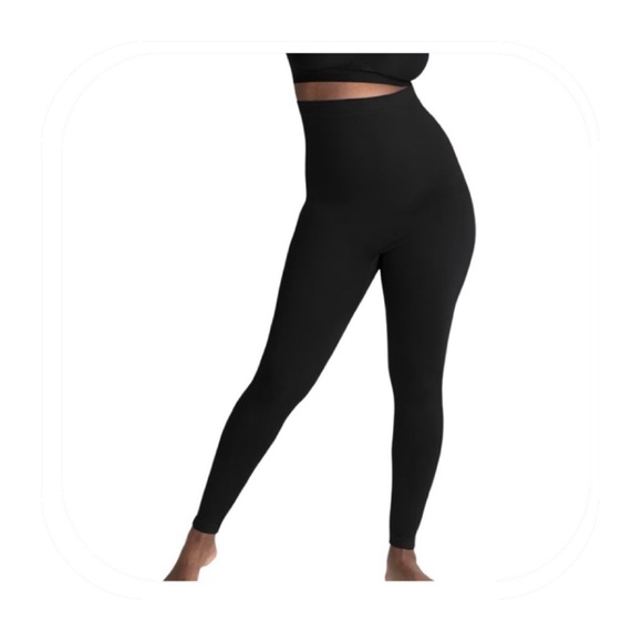 NWT Shapermint Empetua XL (fits 14-16) black high waisted shaping leggings (2) - Picture 2 of 9